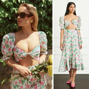 Hill House Floral Crop Top